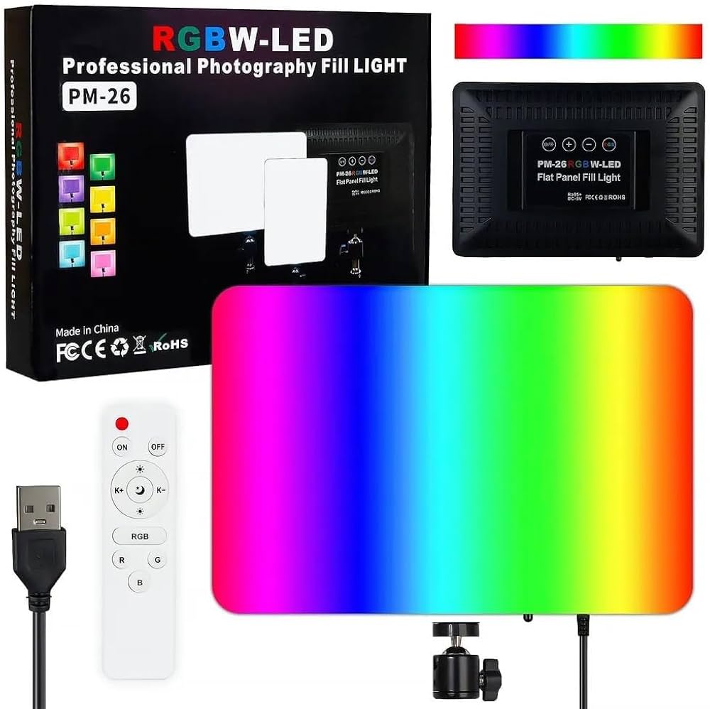 نور ثابت ال ای دی PM26 RGB | نورپردازی حرفهای با طیف رنگی متنوع